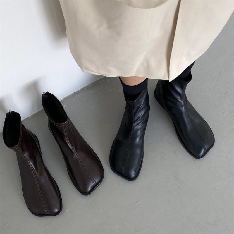 Women'S Fashion Korea - Stivali da donna autunnali in vera