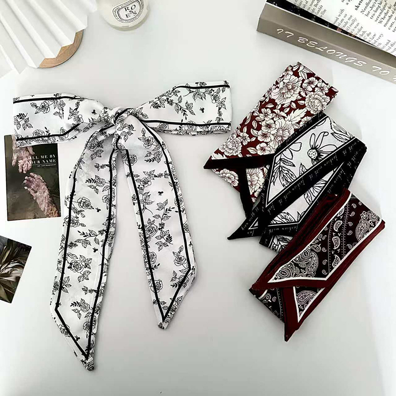Women Fashion Necktie - Sciarpa Lunga in Seta di Lusso