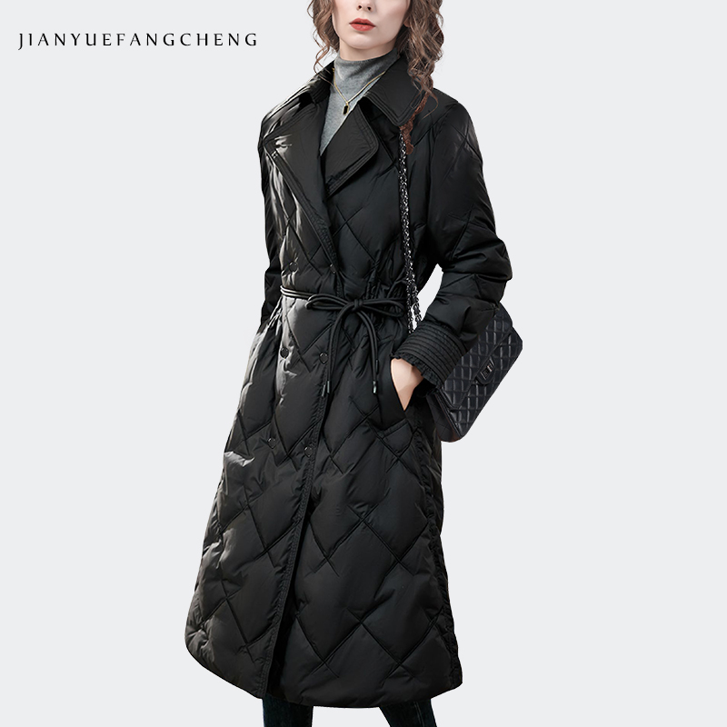 Piumino lungo blu sopra il gin - Women Fashion Over The Years recensione e prezzo