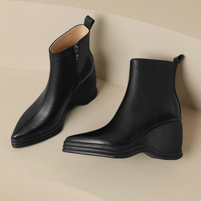 Nuovi Stivaletti con Zeppa a P - Women'S Fashion Korea recensione e prezzo