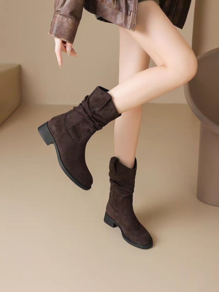 Stivali al polpaccio con tacco - Women'S Fashion Korea recensione e prezzo