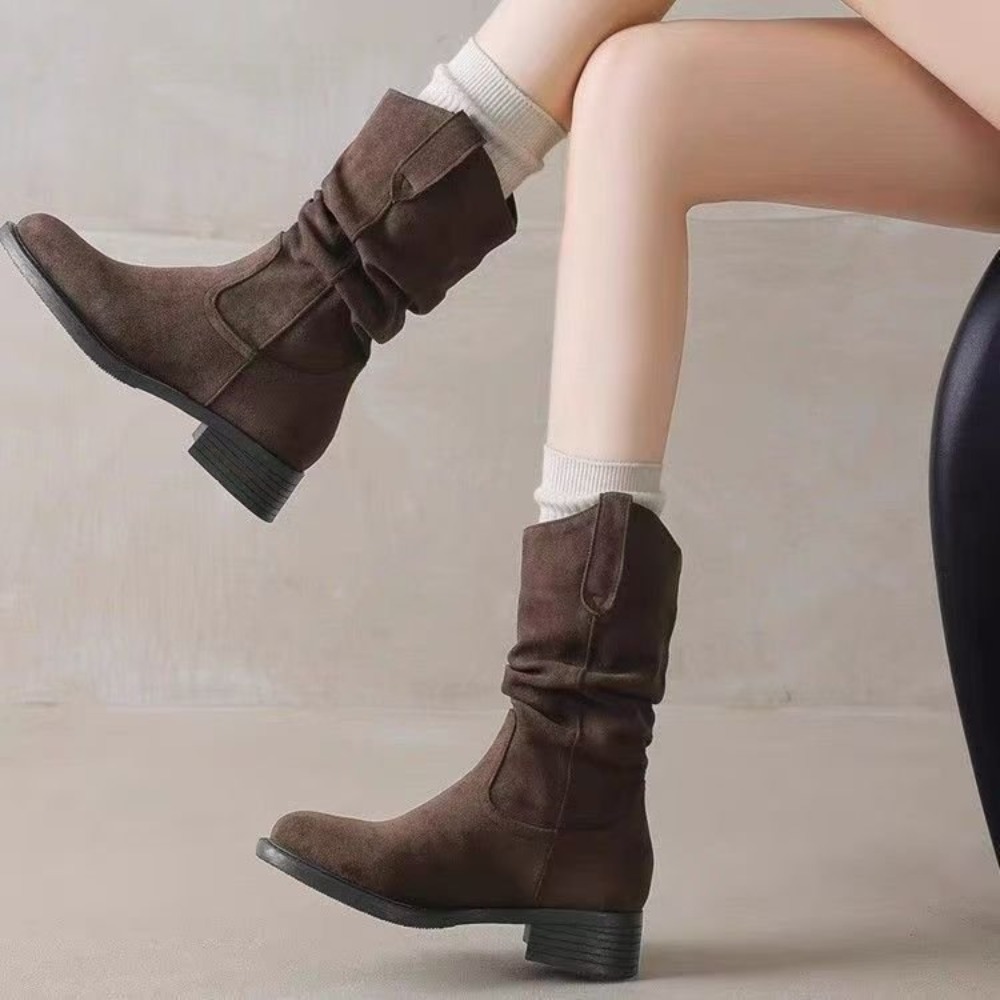 Stivali al polpaccio con tacco - Women'S Fashion Korea recensione e prezzo